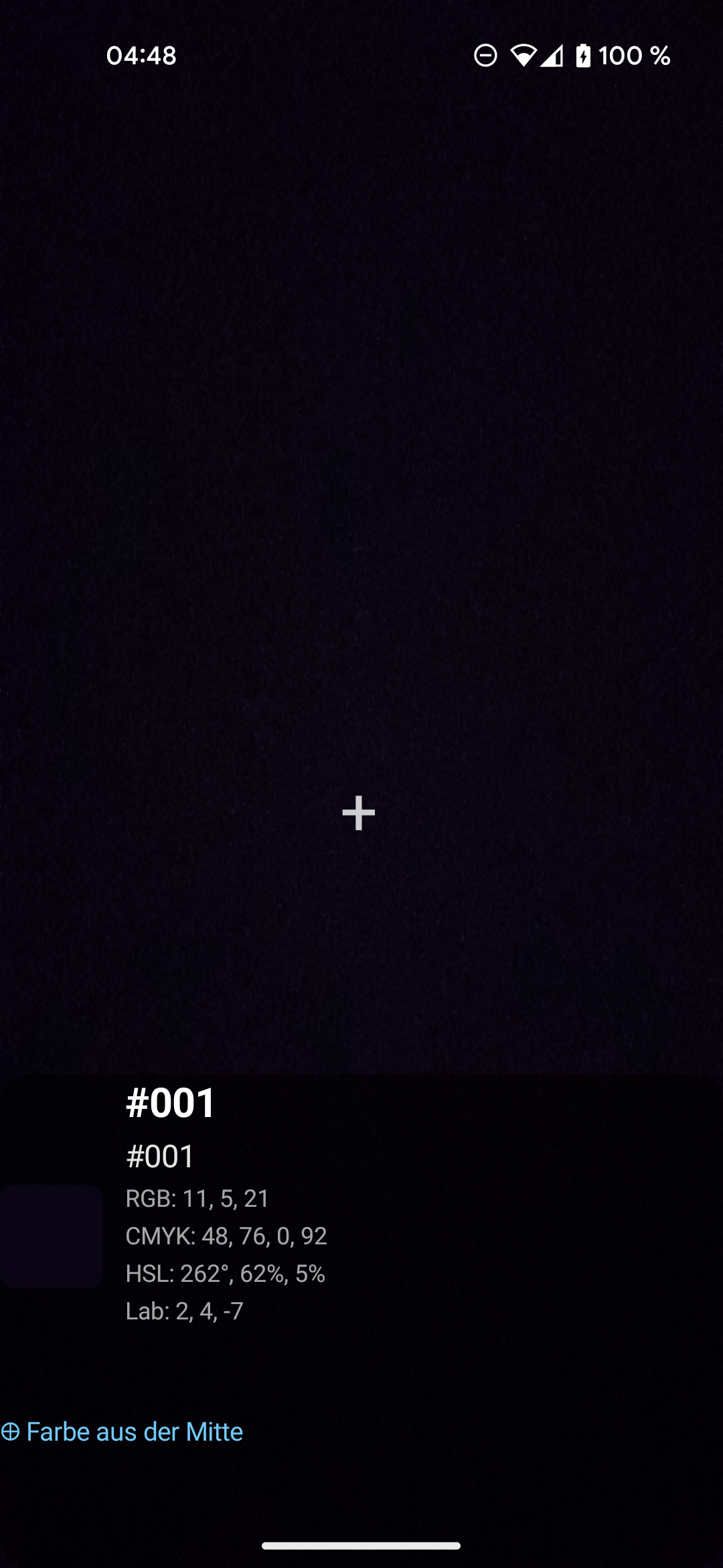 Color Picker identifiant une couleur avec nom, HEX et correspondance RAL